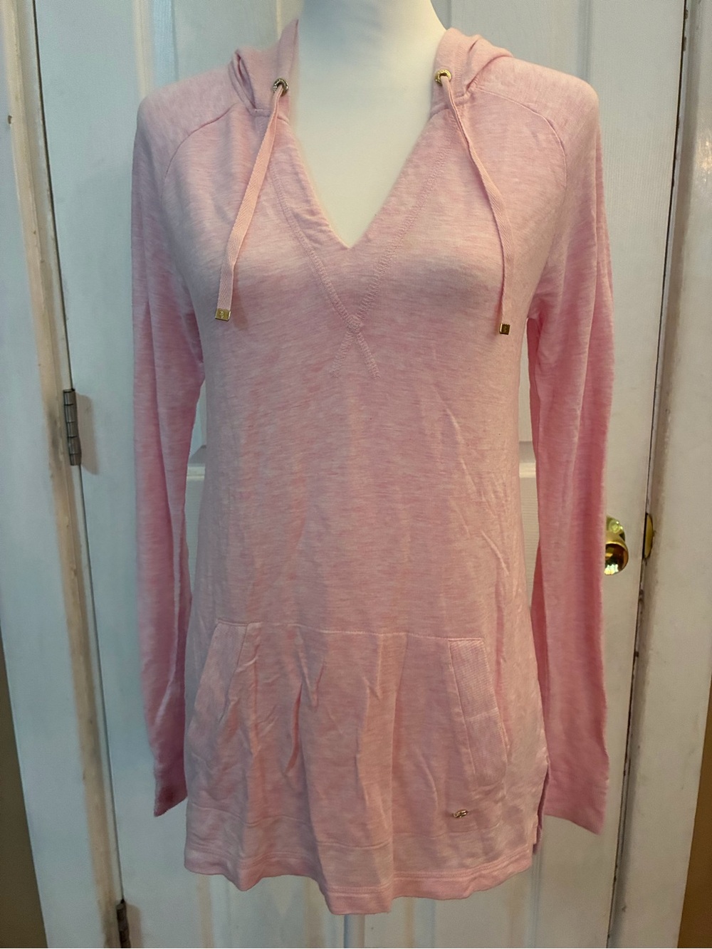 Lilly Pulitzer Luxletic Arin Lounge Pullover Hoodie Pink S Beach Activewear